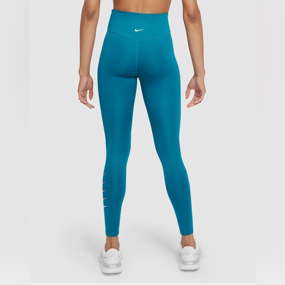 Nike Women's Swoosh Run (Teal) 7/8Running Leggings (DJ0934-301) Size Small NWT - Picture 6 of 7